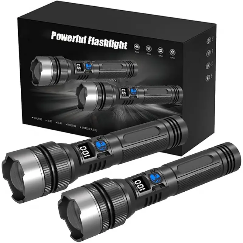 Outdoor Lighting Lowes - Ultra-Bright Rechargeable Flashlight, Compact & Lightweight