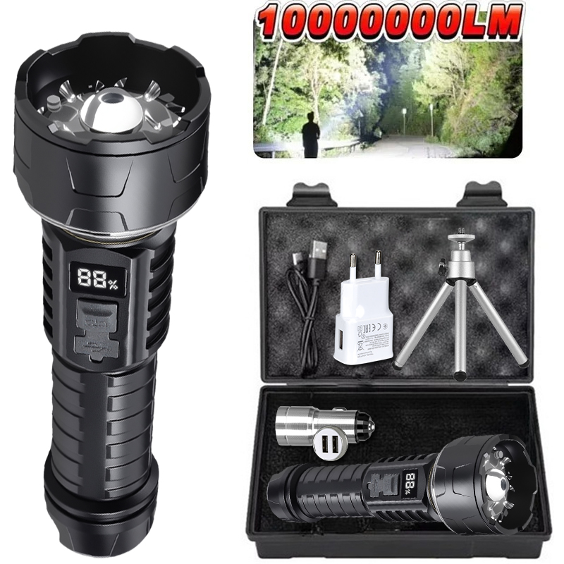 Outdoor Lighting Lowes - COB LED Flashlight Rechargeable Lantern 7-core