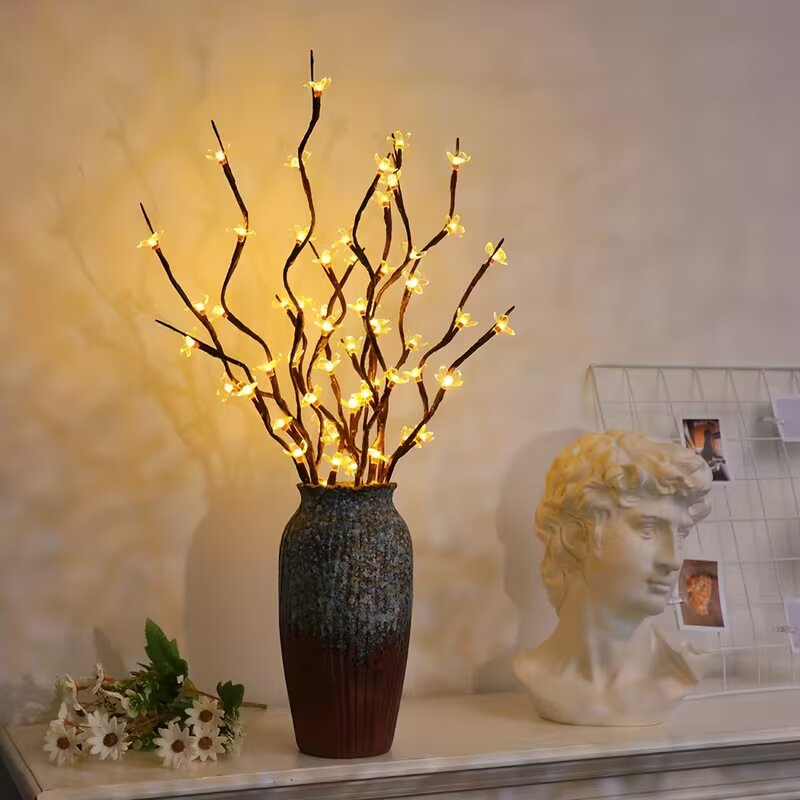 Outdoor Lighting For Home - 1/2PC 20LED Cherry Blossom Tree Branch