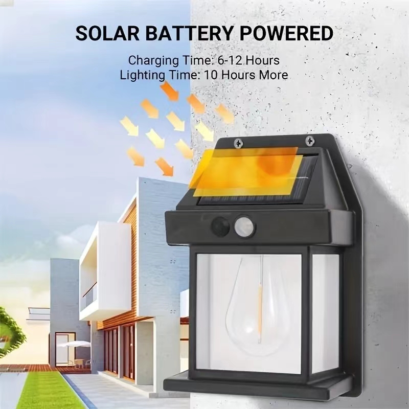 Outdoor Lighting For Front Of House - Solar Outdoor Waterproof LED Wall Light