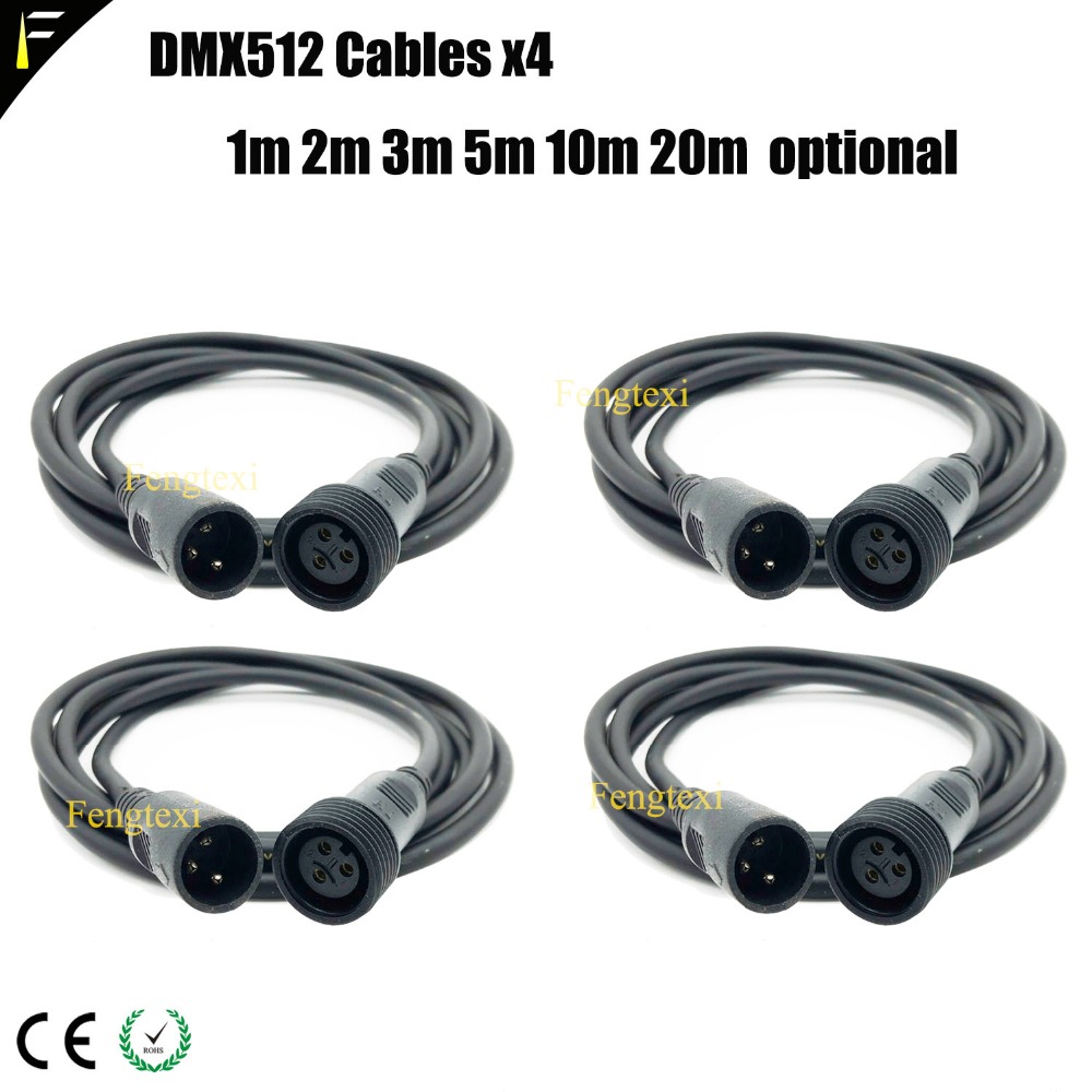 Outdoor Lighting Cable Uk - 4xLOT Outdoor DMX Extension Cable IP65