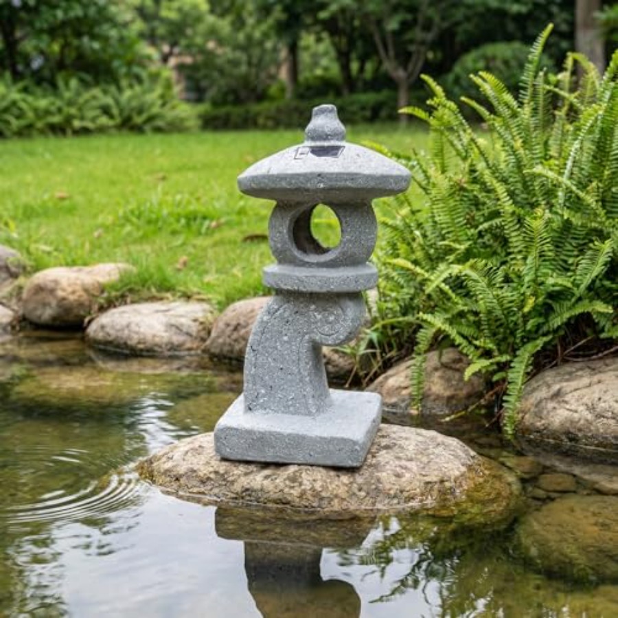 14'' High Asian Solar-Powered  - Outdoor Lighting Japan 评论和价格
