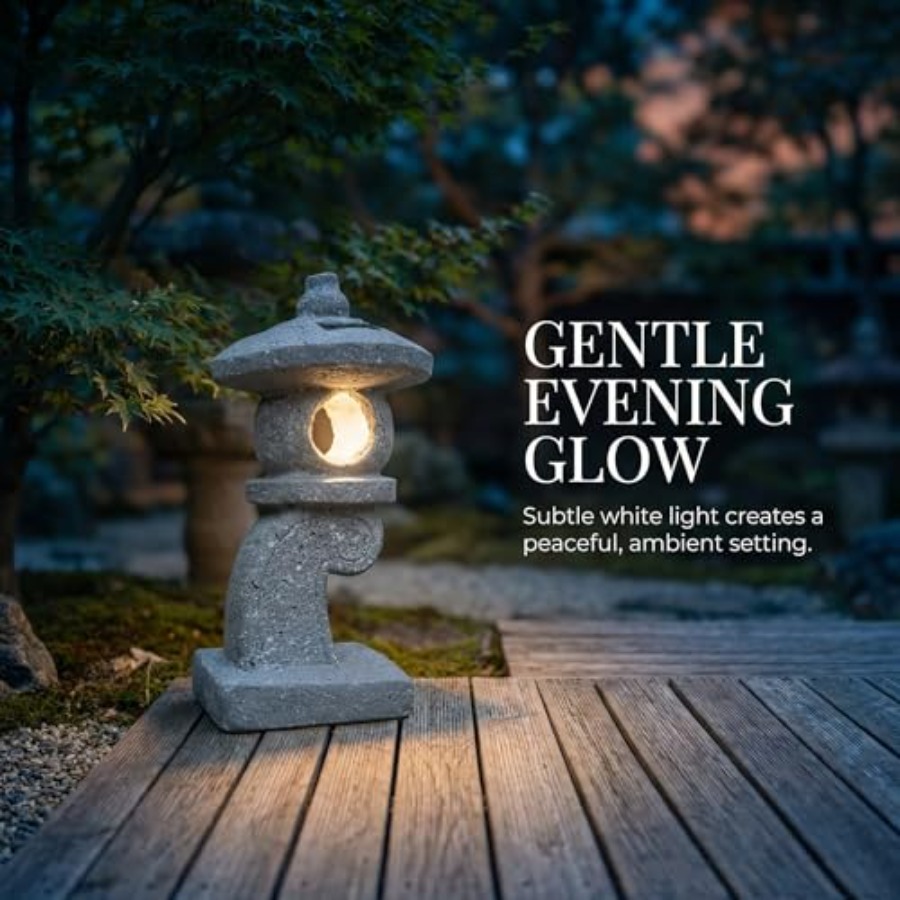 14'' High Asian Solar-Powered  - Outdoor Lighting Japan 评论和价格