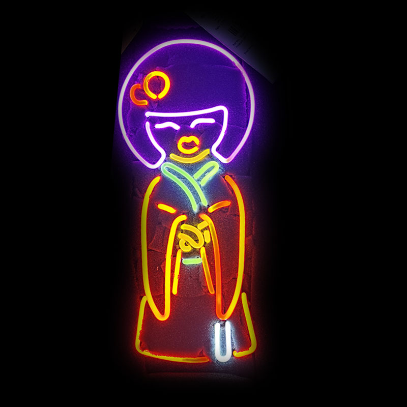 Neon Sign Japan Girl in kimono - Outdoor Lighting Japan 评论和价格
