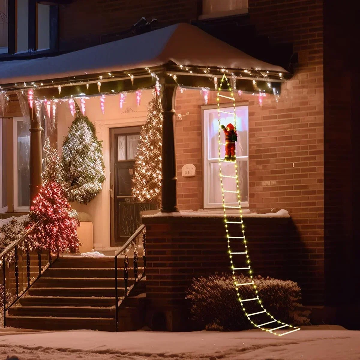 LED Ladder Light for Santa Cla - Xmas Outdoor Lighting Decorations 评论和价格