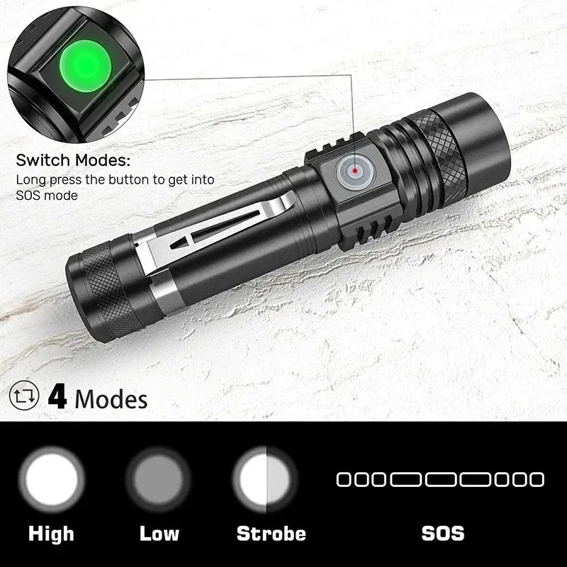 T6 LED Rechargeable Flashlight - Outdoor Lighting Lowes 评论和价格