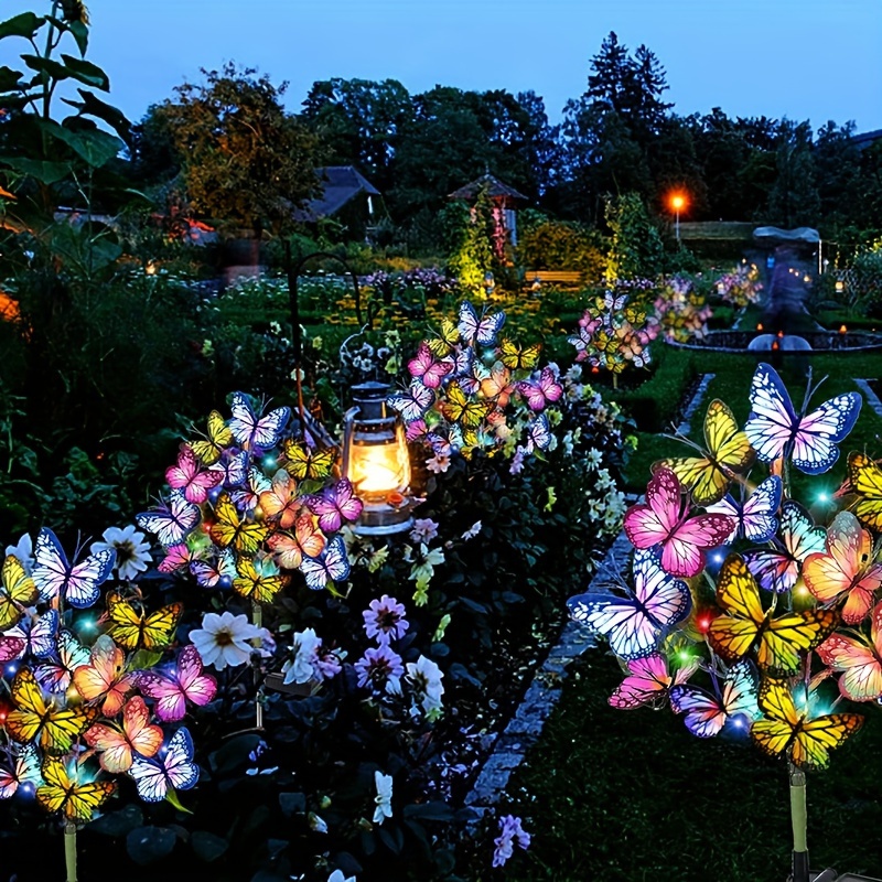 Solar LED Butterfly Garden Lig - Outdoor Lighting Diy 评论和价格