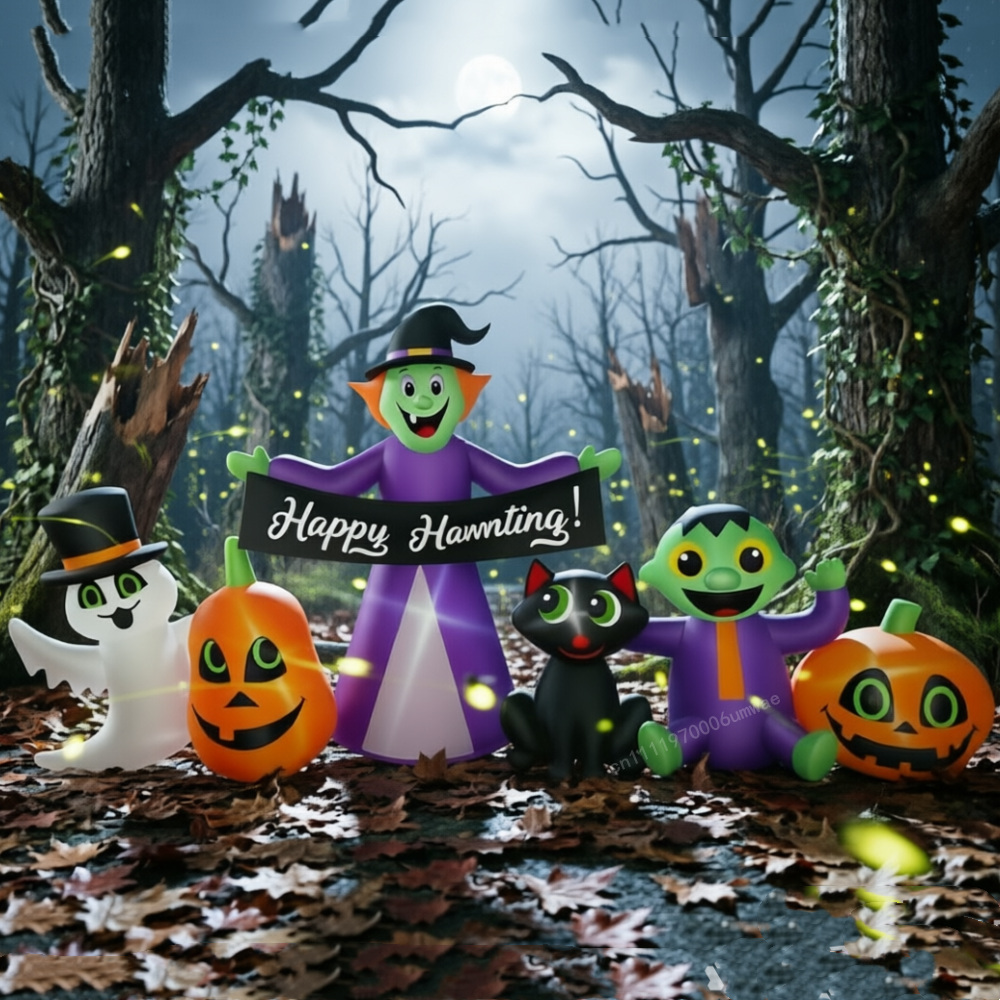 2.4M Halloween Inflatable Witc - Outdoor Lighting For Front Of House 评论和价格