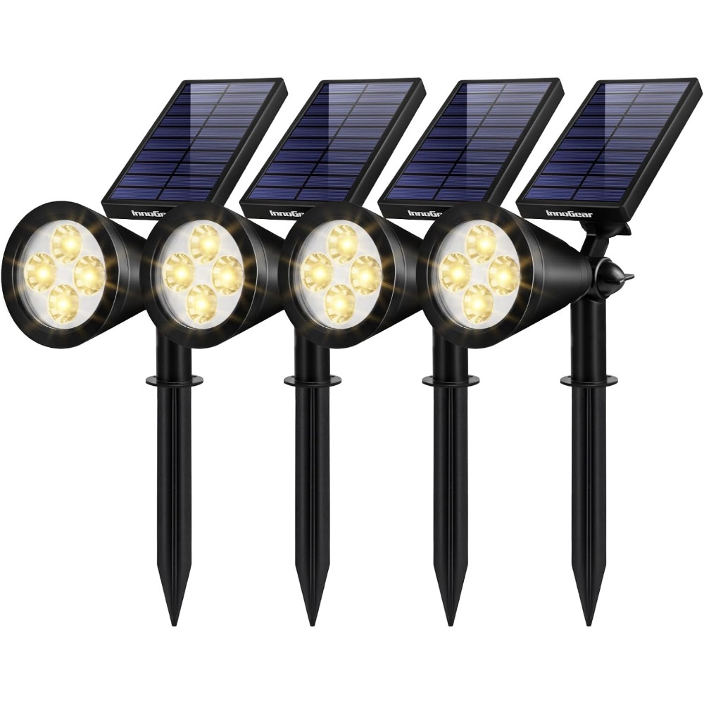 Solar Lights Outdoor, Warm Whi - Outdoor Lighting Install 评论和价格