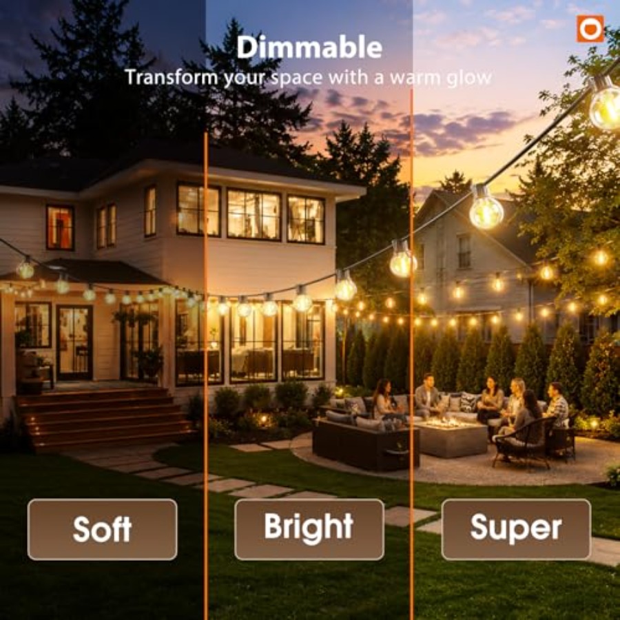 198Feet Solar String Lights Ou - Outdoor Lighting Install 评论和价格