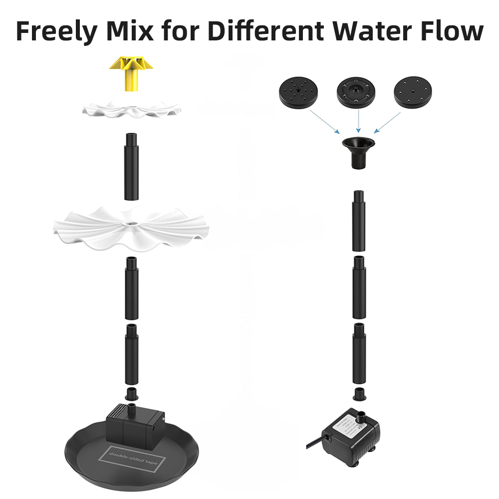Solar Fountain Pump for Bird B - Outdoor Lighting Ground 评论和价格