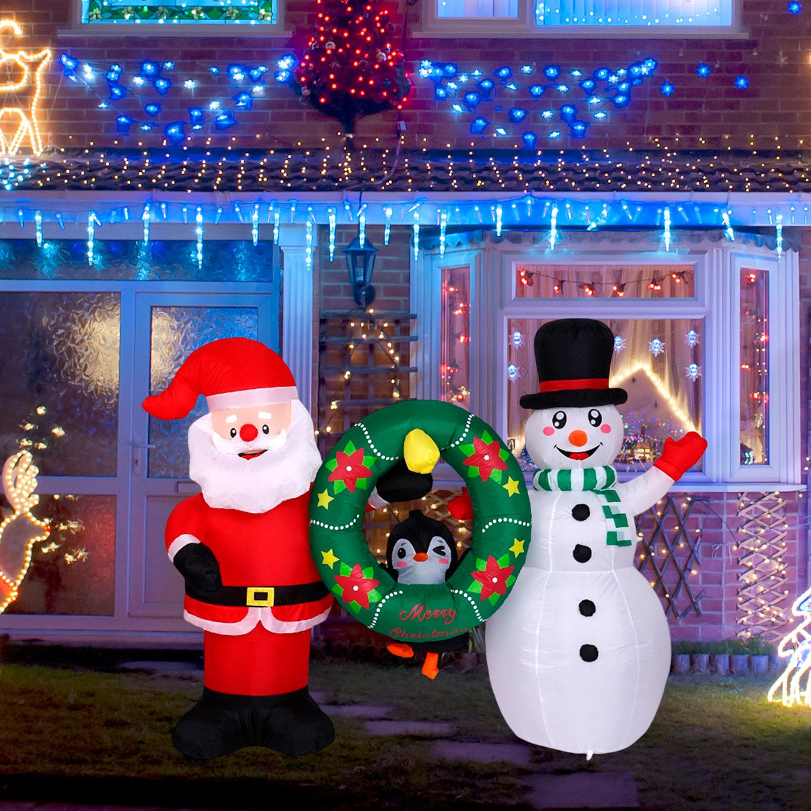 Christmas Inflatables Decorati - Xmas Outdoor Lighting Decorations 评论和价格