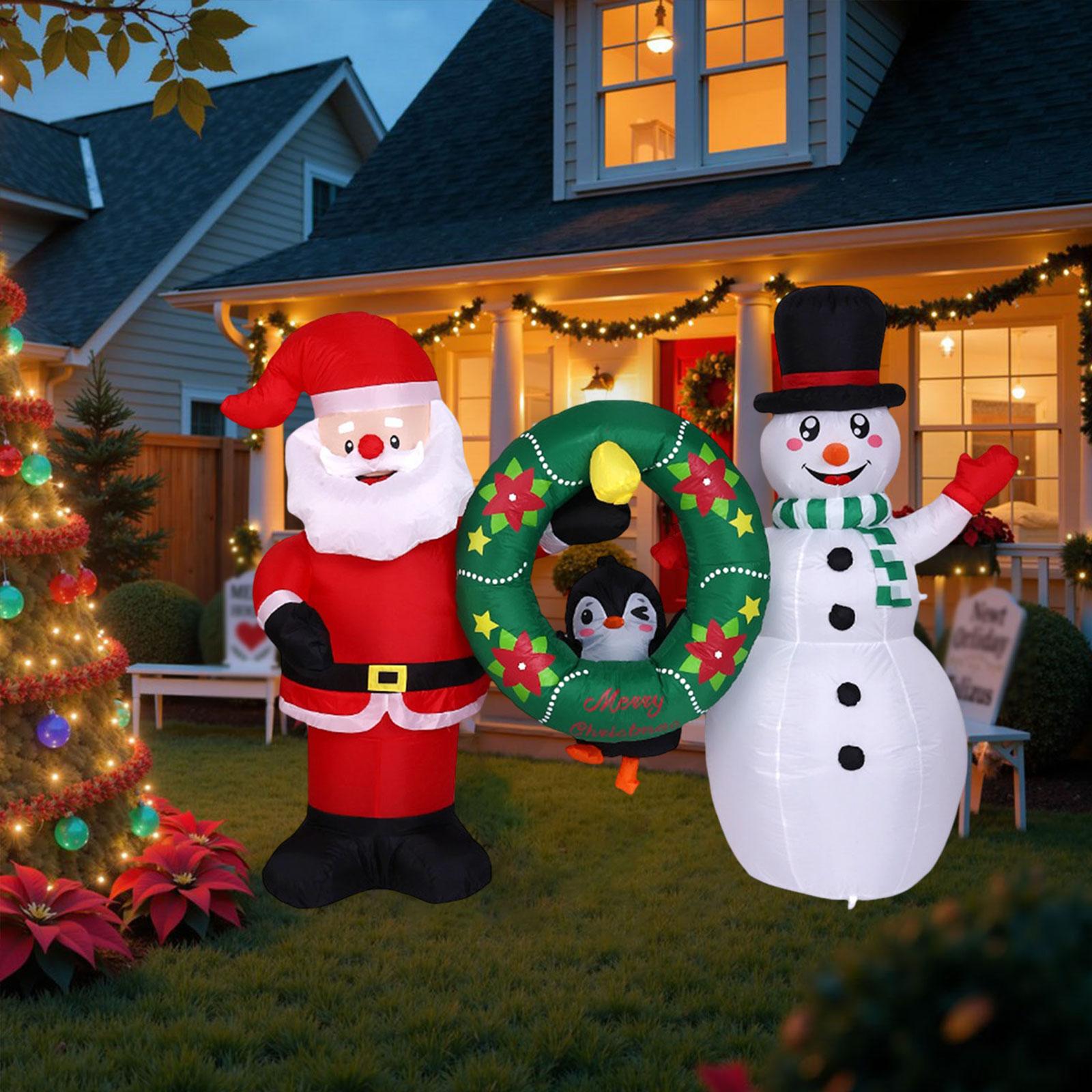 Christmas Inflatables Decorati - Xmas Outdoor Lighting Decorations 评论和价格