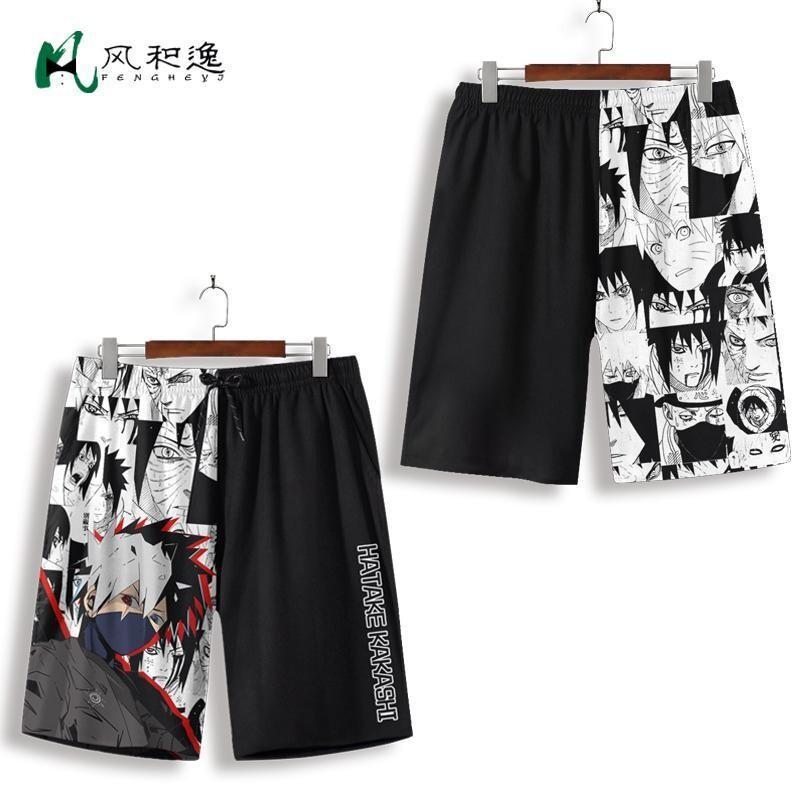 Naruto Anime Shorts Men's Casu - Outdoor Lighting Japan 评论和价格