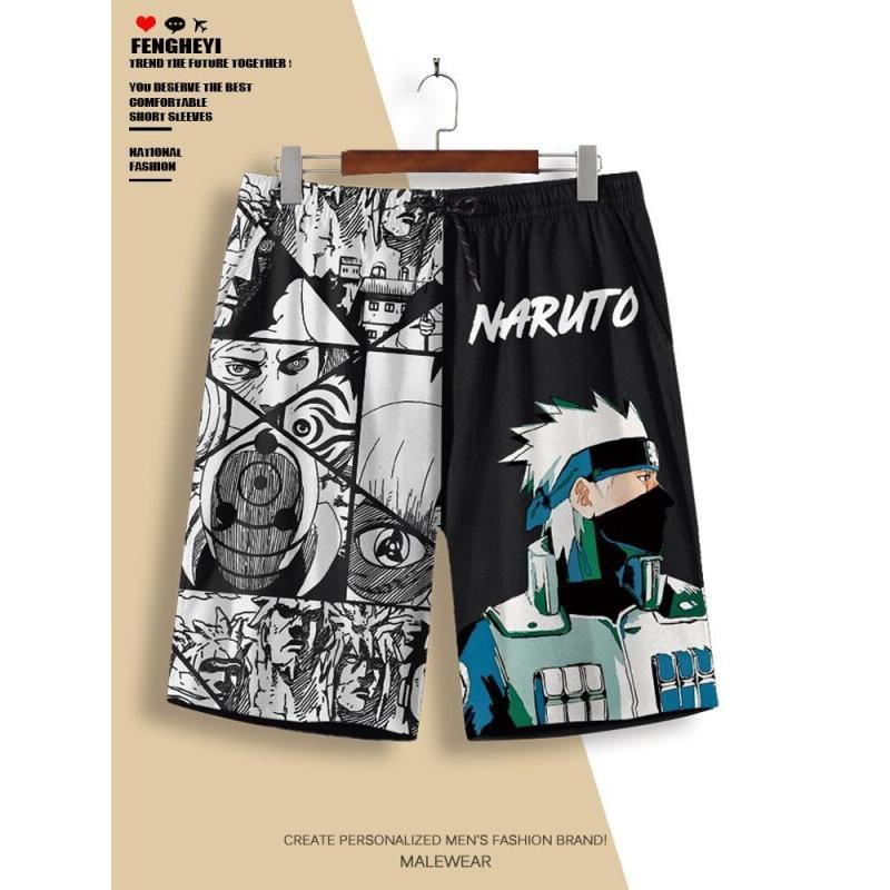 Naruto Anime Shorts Men's Casu - Outdoor Lighting Japan 评论和价格