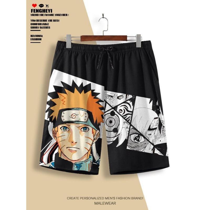 Naruto Anime Shorts Men's Casu - Outdoor Lighting Japan 评论和价格