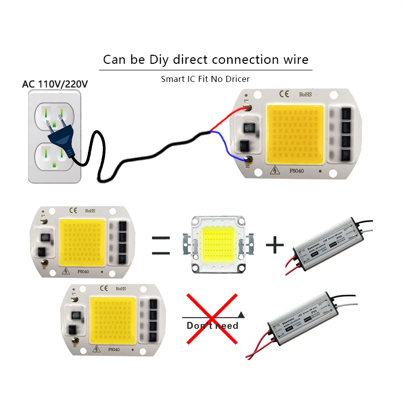 3000K 6000K LED COB Chip Light - Outdoor Lighting Diy 评论和价格