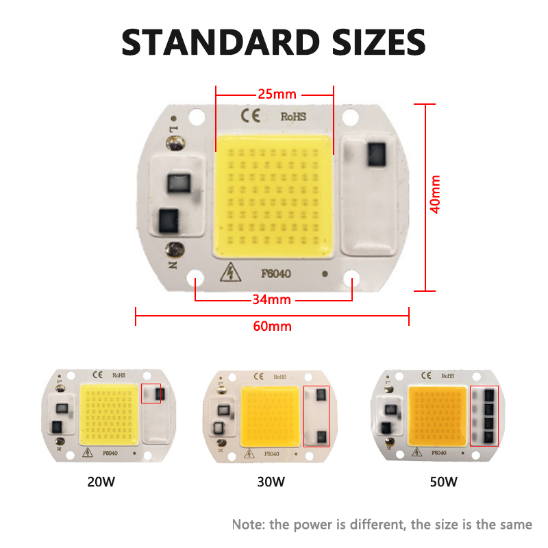3000K 6000K LED COB Chip Light - Outdoor Lighting Diy 评论和价格