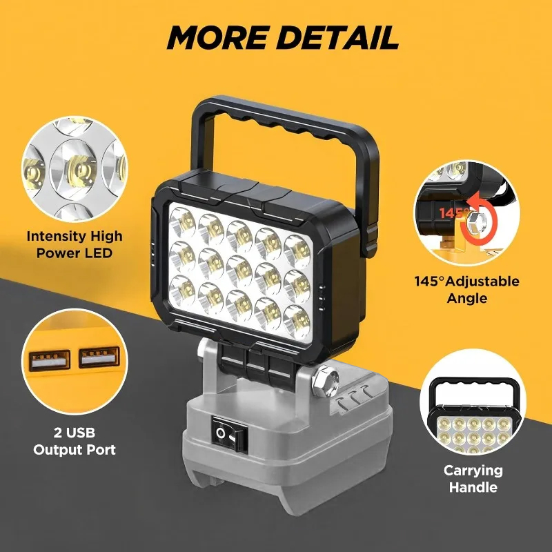 6000 Lumen LED Work Light for  - Outdoor Lighting Milwaukee 评论和价格