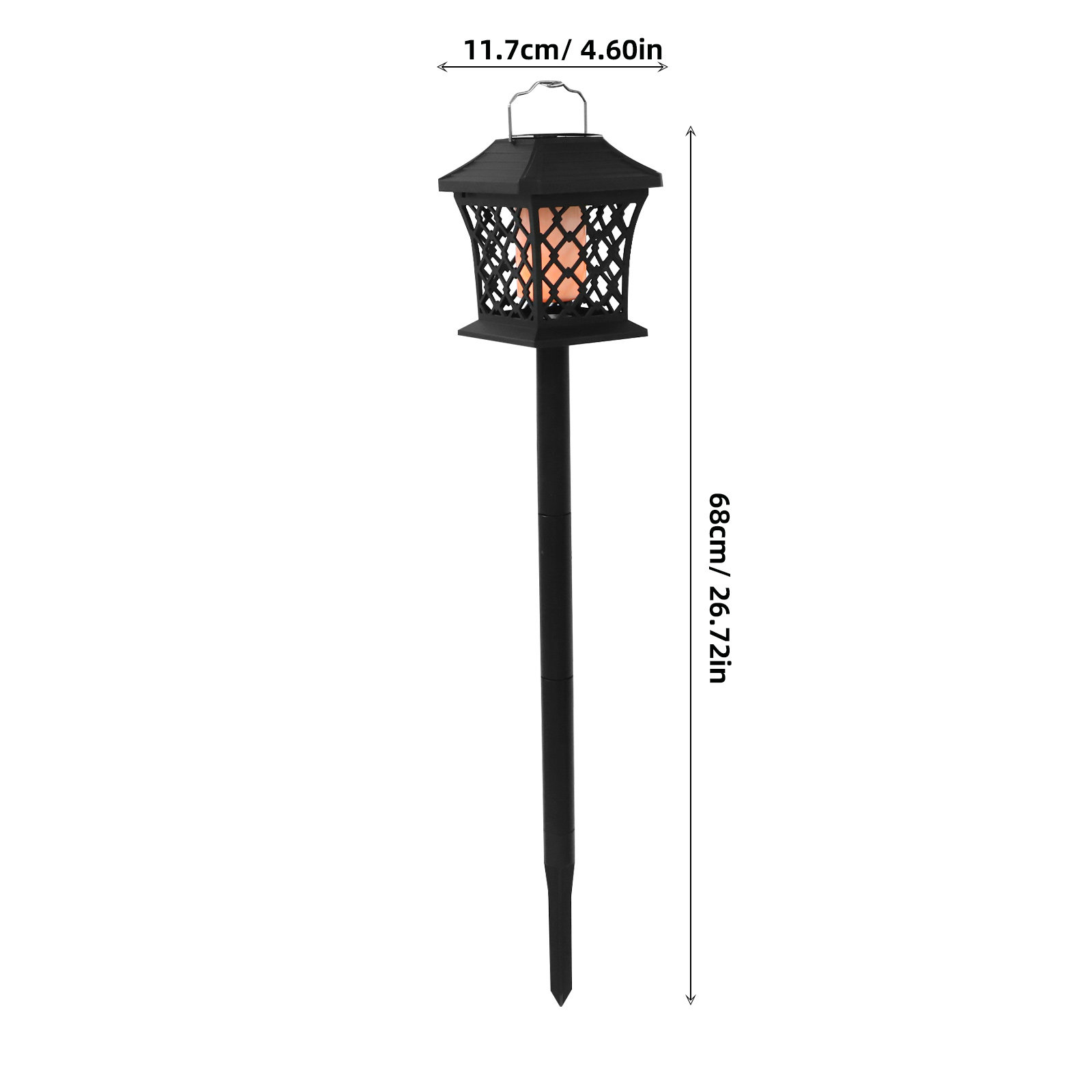 2 Pcs Solar Lights Outdoor Gar - Outdoor Lighting Driveway 评论和价格