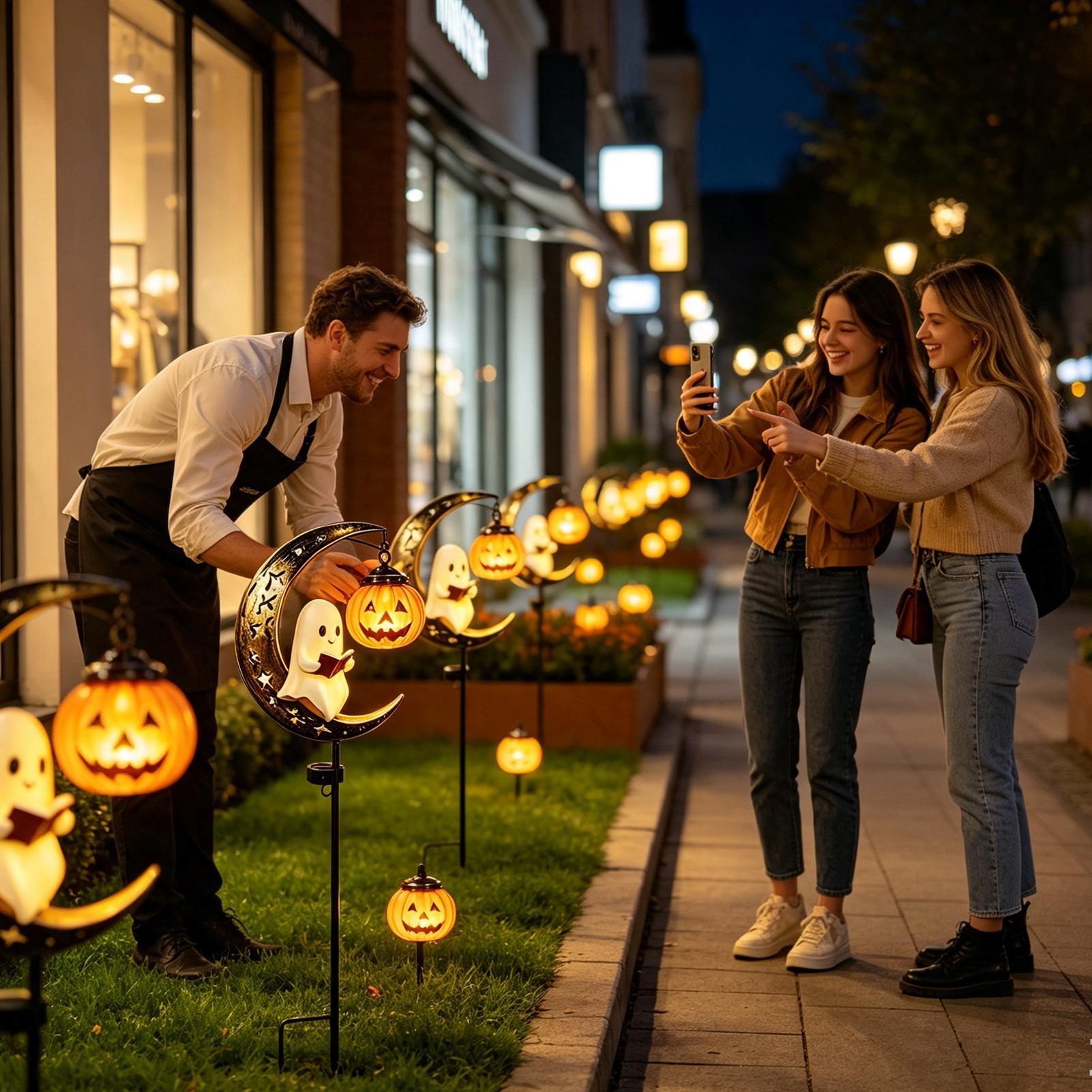Halloween Solar Garden Stake L - Solar Path Light 评论和价格