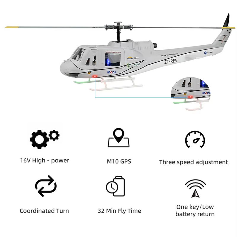 FLYWING UH1 remote control hel - Outdoor Lighting Cable Uk 评论和价格