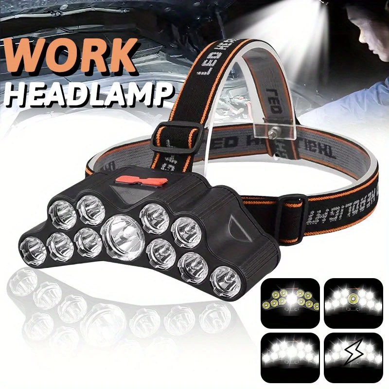 11 LED Headlamp Strong Light H - Outdoor Lighting B&Q 评论和价格