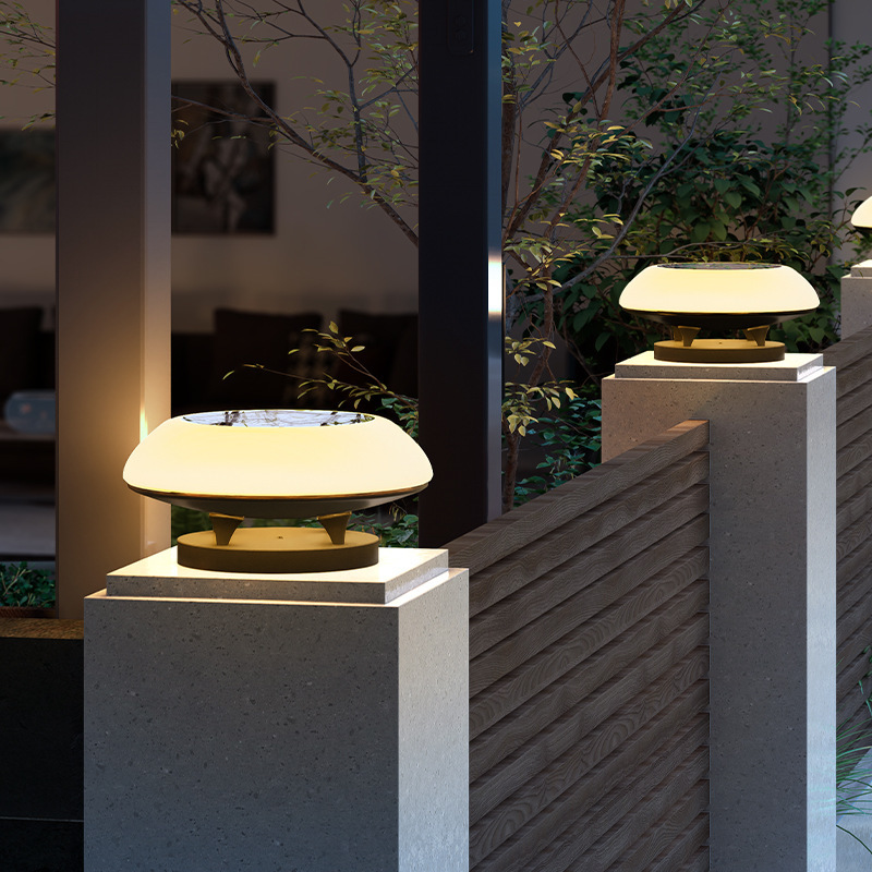 Solar Pillar Lights LED Wall L - Outdoor Lighting Year Round 评论和价格