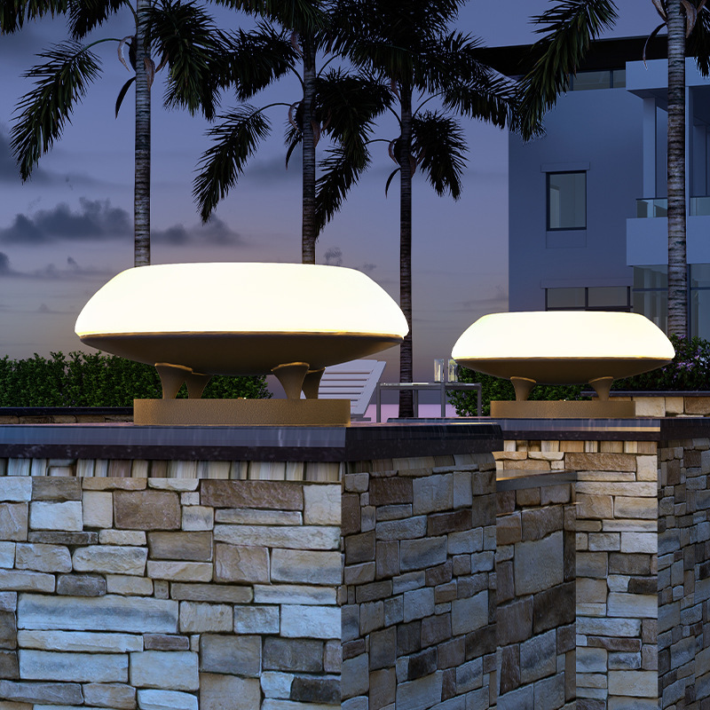 Solar Pillar Lights LED Wall L - Outdoor Lighting Year Round 评论和价格
