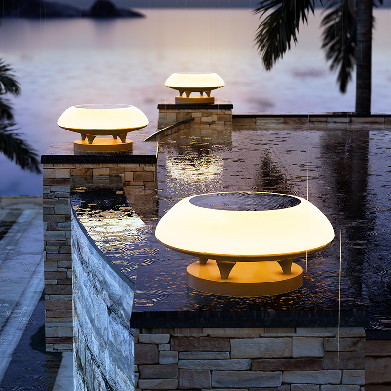 Solar Pillar Lights LED Wall L - Outdoor Lighting Year Round 评论和价格