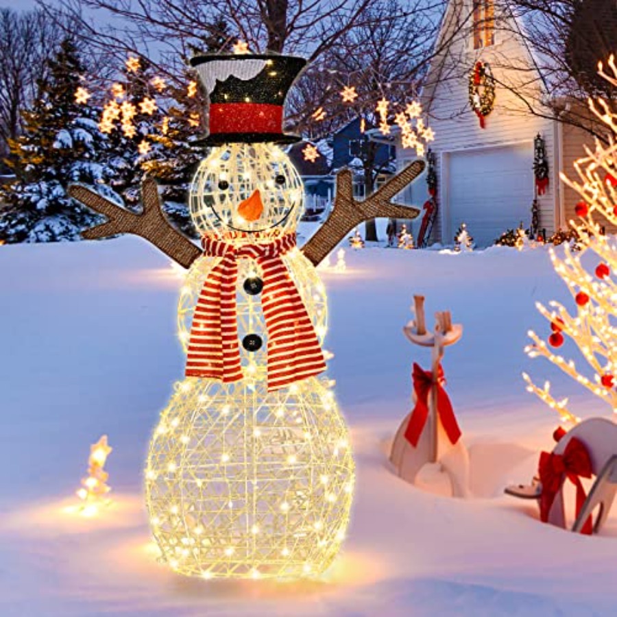 Christmas Outdoor Lighted Snow - Outdoor Lighting Ground 评论和价格