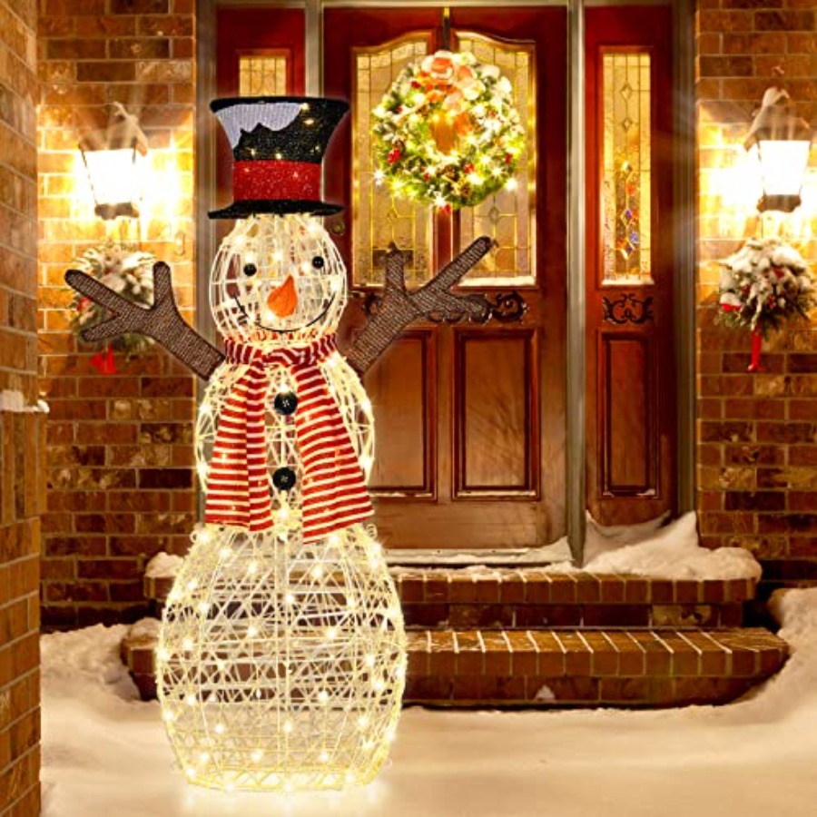Christmas Outdoor Lighted Snow - Outdoor Lighting Ground 评论和价格