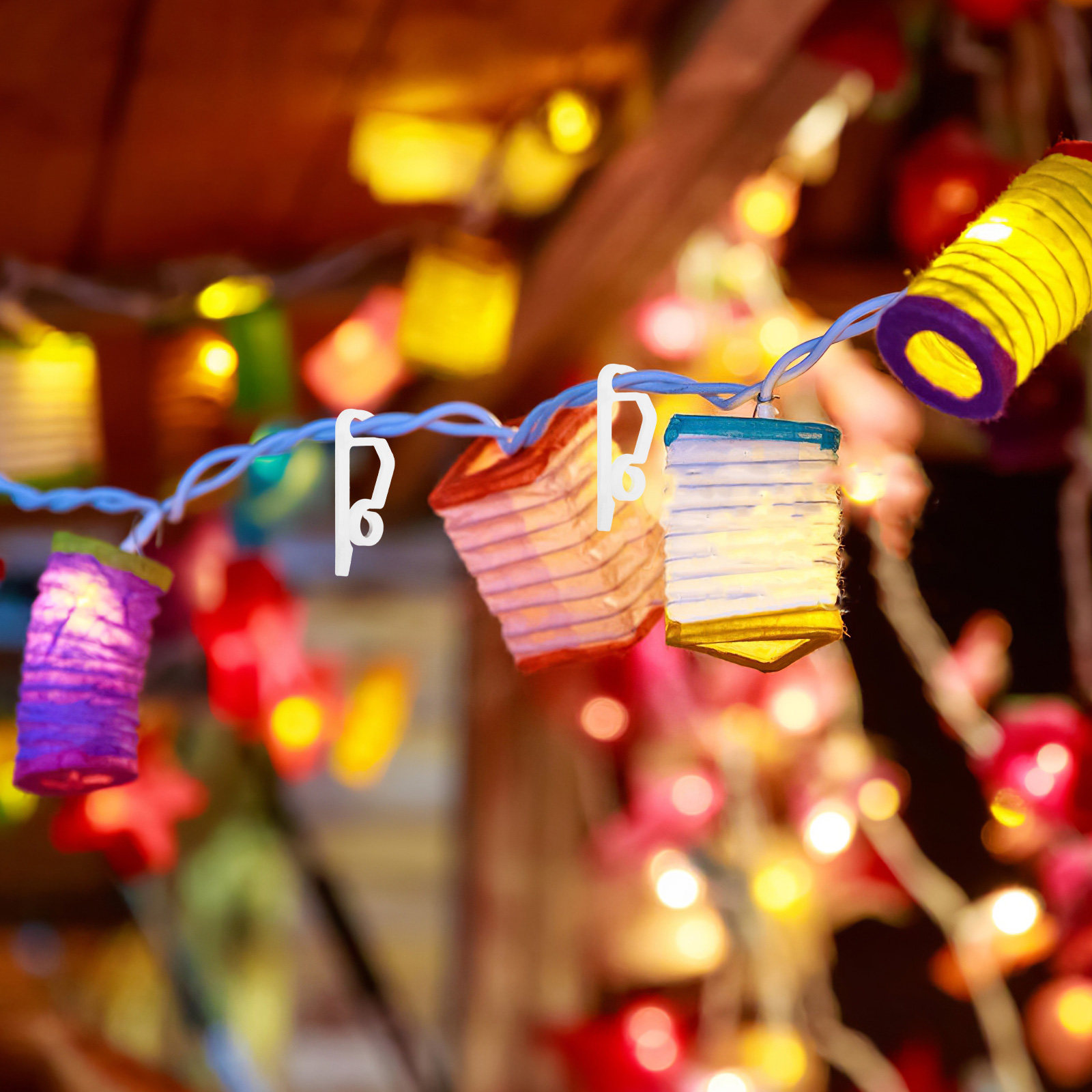 50Pcs String Light Hooks Outdo - Outdoor Lighting Install 评论和价格