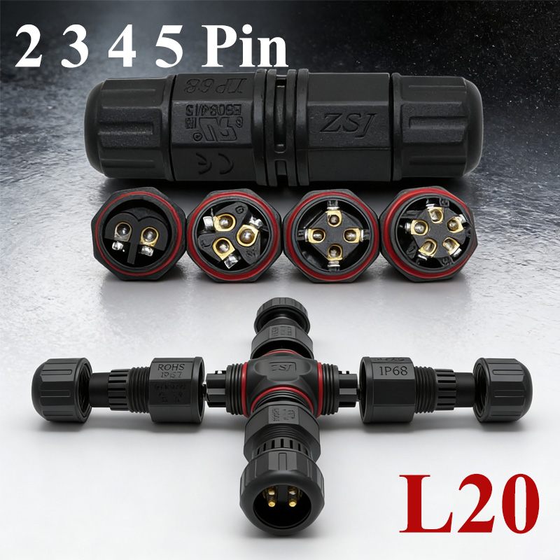 2Pin L20 Cable Connector for L - Outdoor Lighting Joint Box 评论和价格