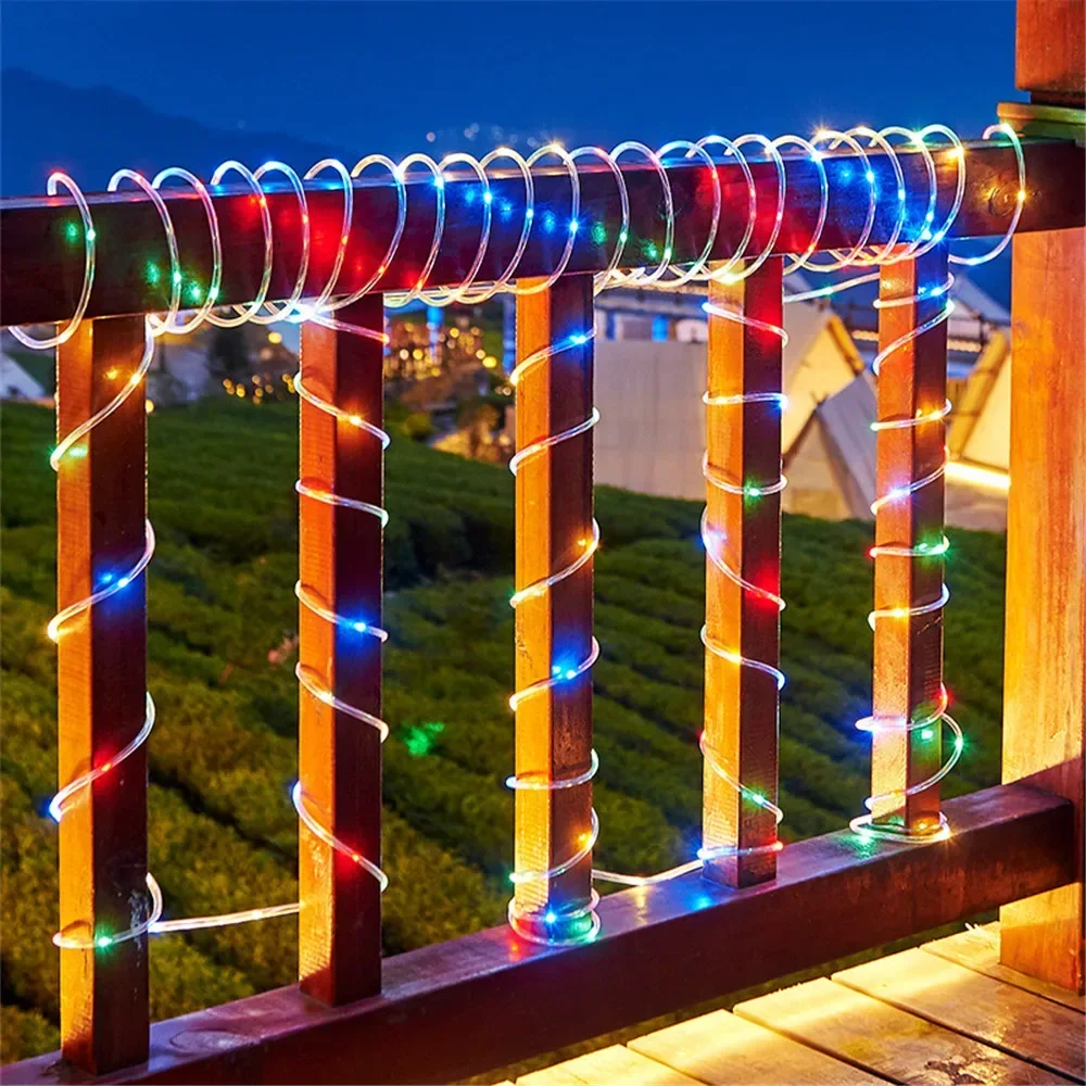 Outdoor Solar Rope Led Light W - Xmas Outdoor Lighting Decorations 评论和价格