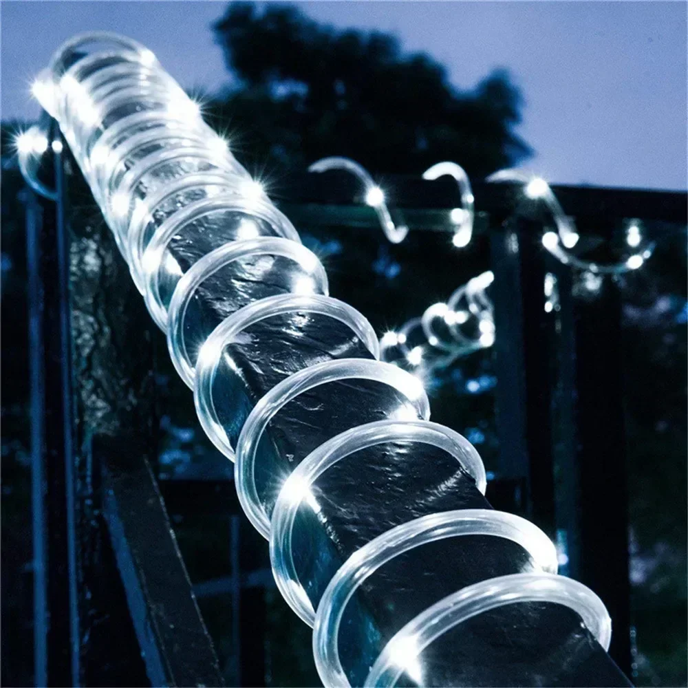Outdoor Solar Rope Led Light W - Xmas Outdoor Lighting Decorations 评论和价格