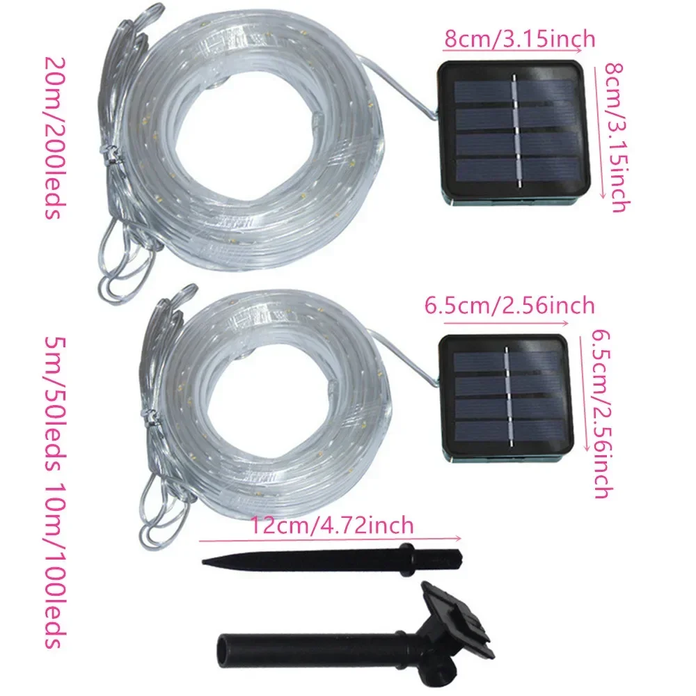 Outdoor Solar Rope Led Light W - Xmas Outdoor Lighting Decorations 评论和价格