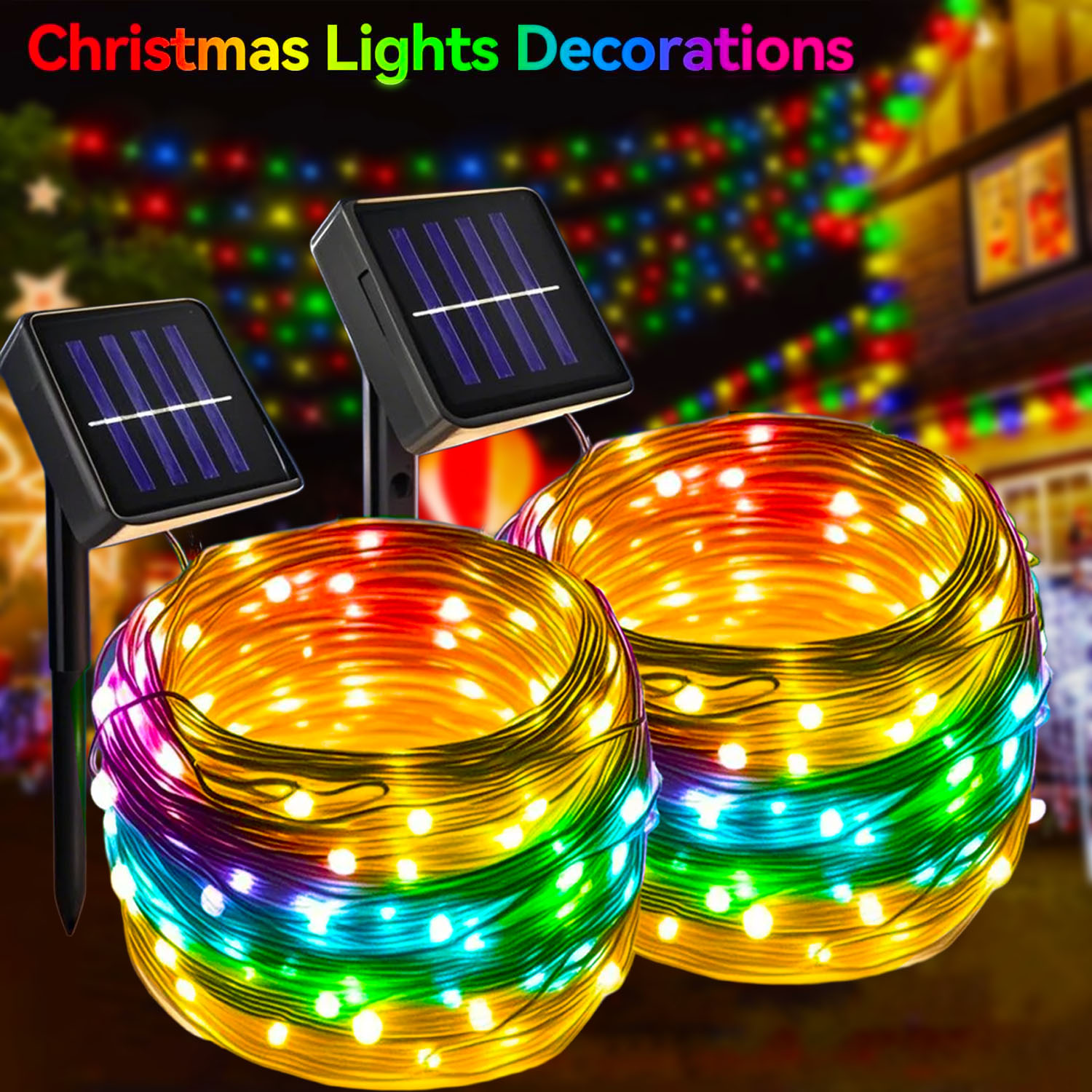 Christmas Outdoor Solar String - Xmas Outdoor Lighting Decorations 评论和价格