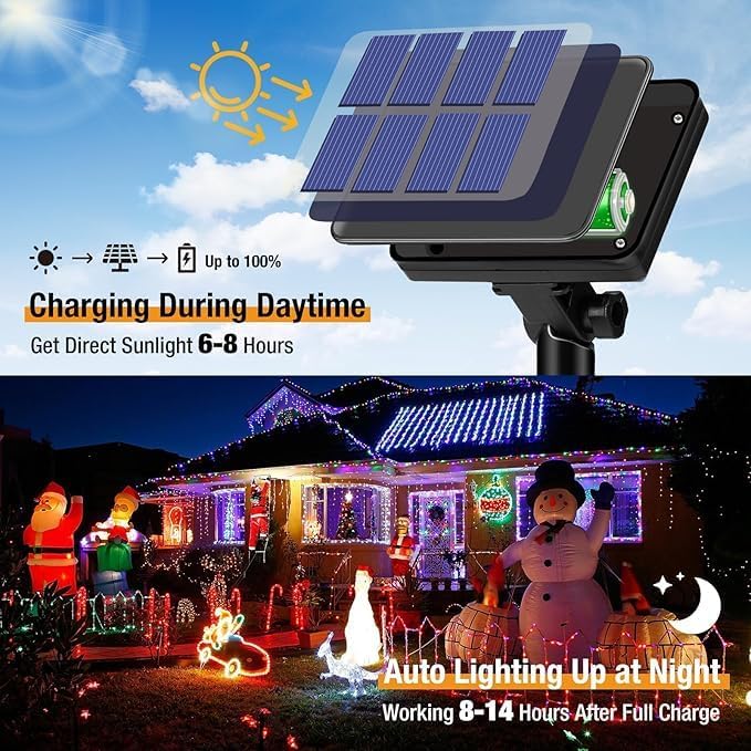 Christmas Outdoor Solar String - Xmas Outdoor Lighting Decorations 评论和价格