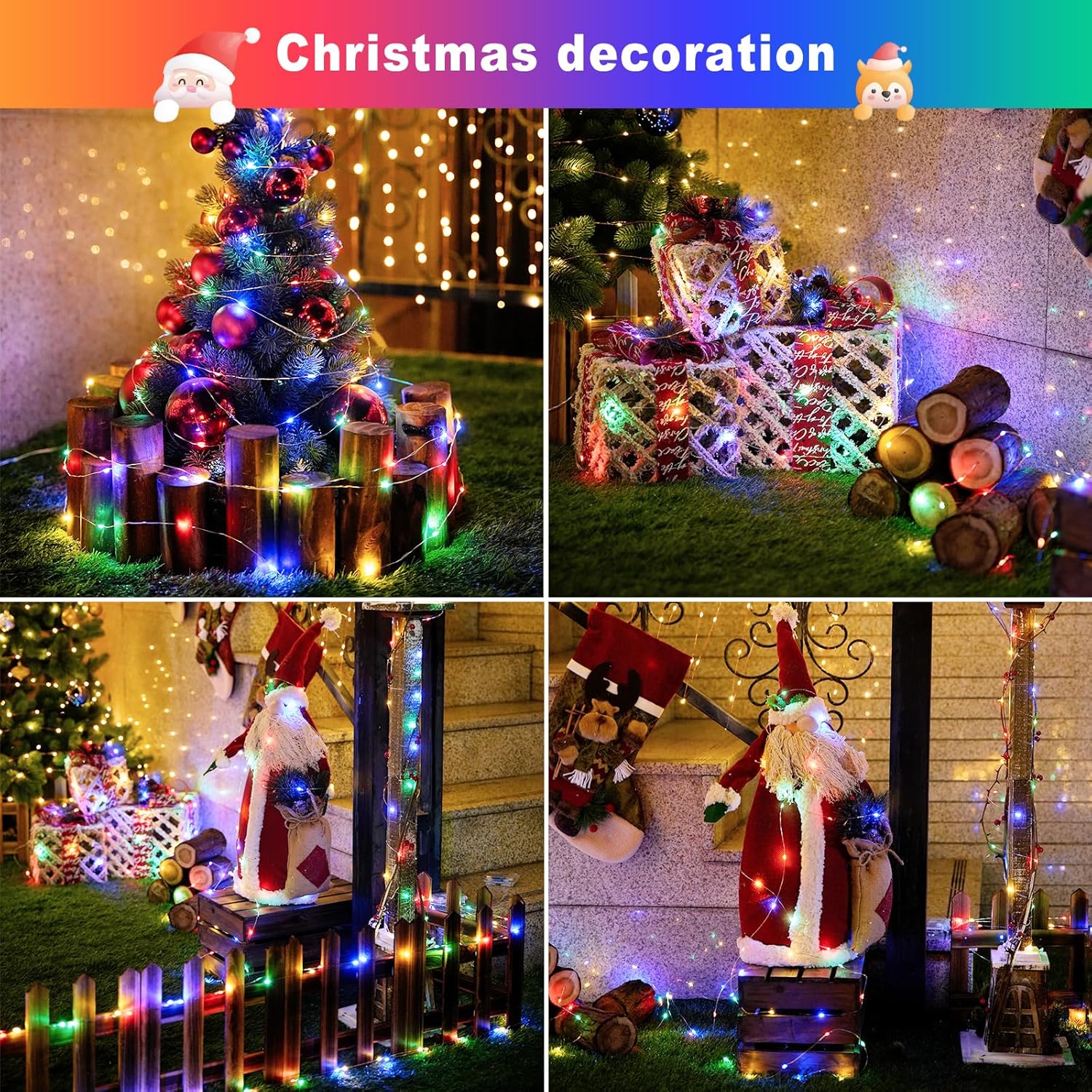 Christmas Outdoor Solar String - Xmas Outdoor Lighting Decorations 评论和价格