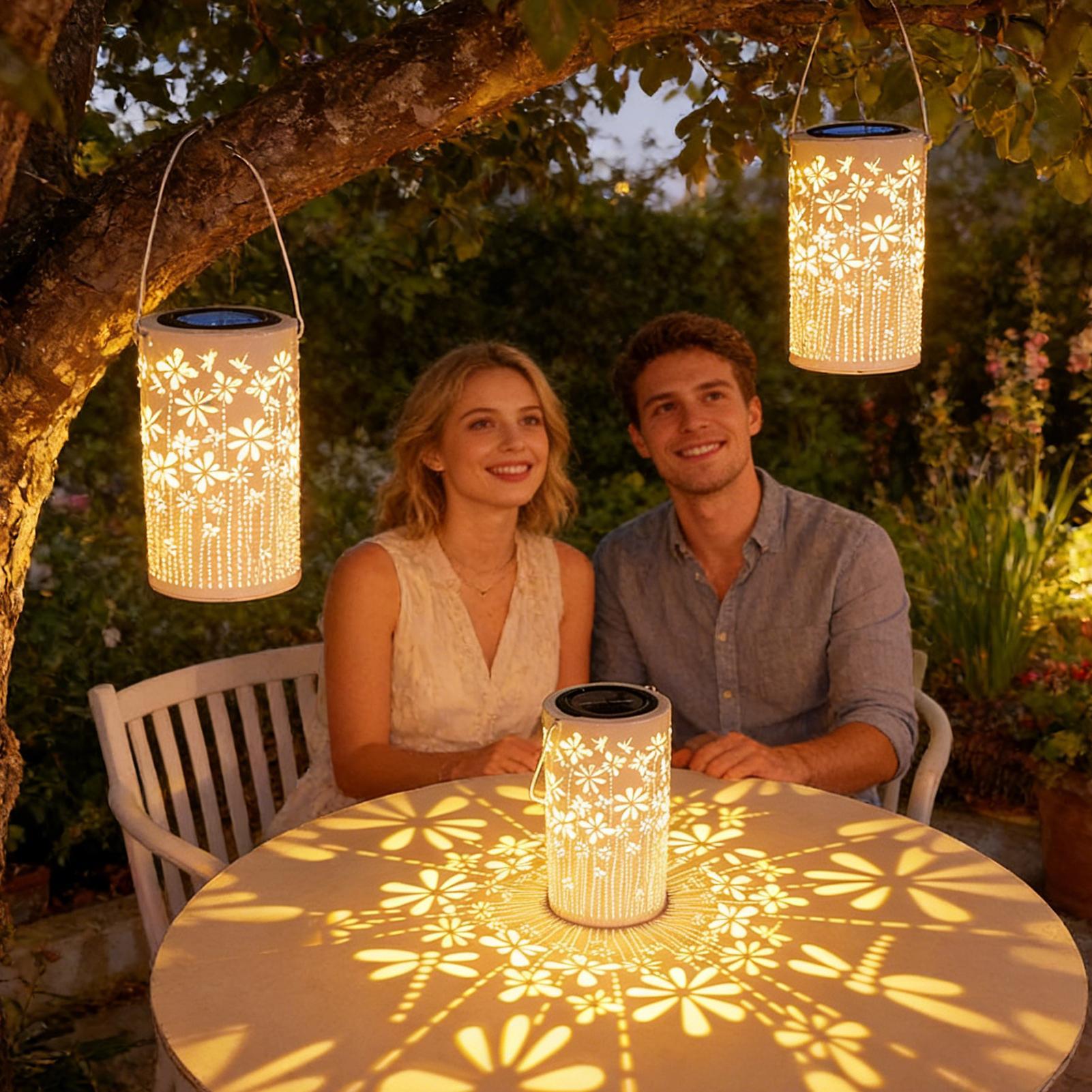 Solar Lanterns Colorful Metal  - Solar Path Light 评论和价格