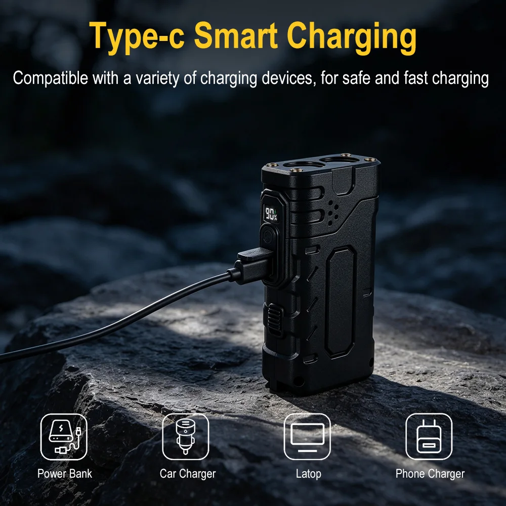 BORUIiT Hand Crank EDC LED Fla - Outdoor Lighting Lowes 评论和价格