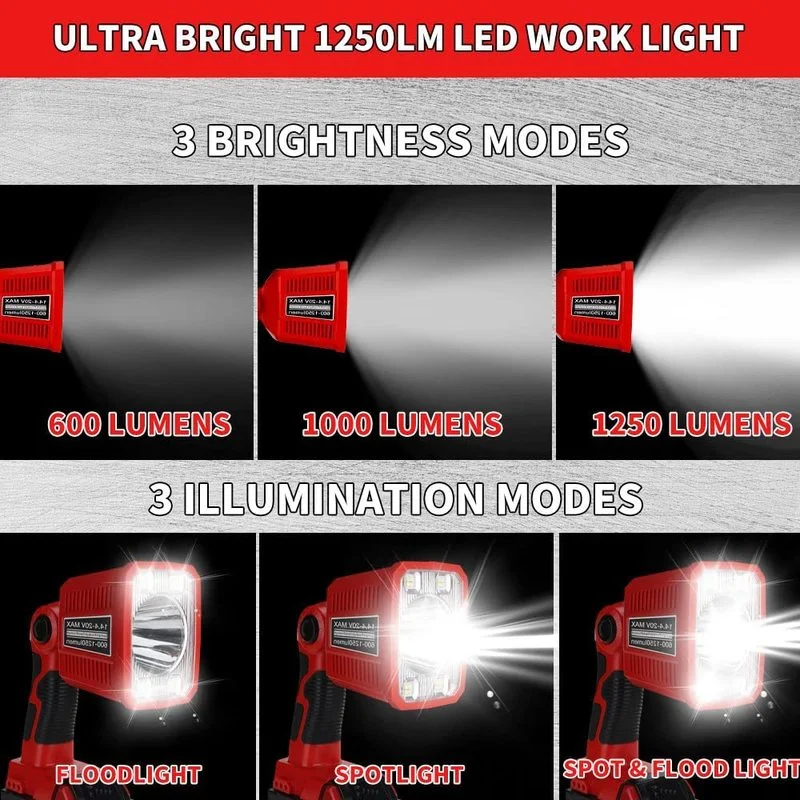 Portable LED Lamp Work Light F - Outdoor Lighting Milwaukee 评论和价格