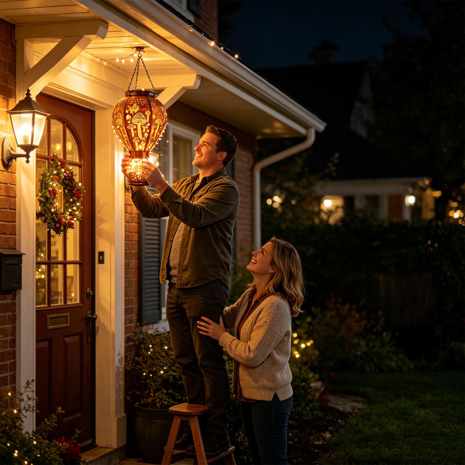 Hot Air Balloon Solar Light Hu - Solar Path Light 评论和价格