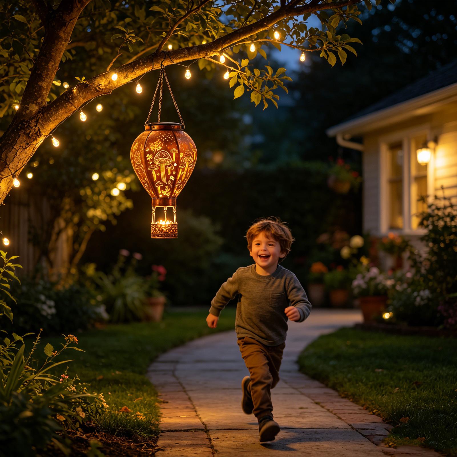 Hot Air Balloon Solar Light Hu - Solar Path Light 评论和价格