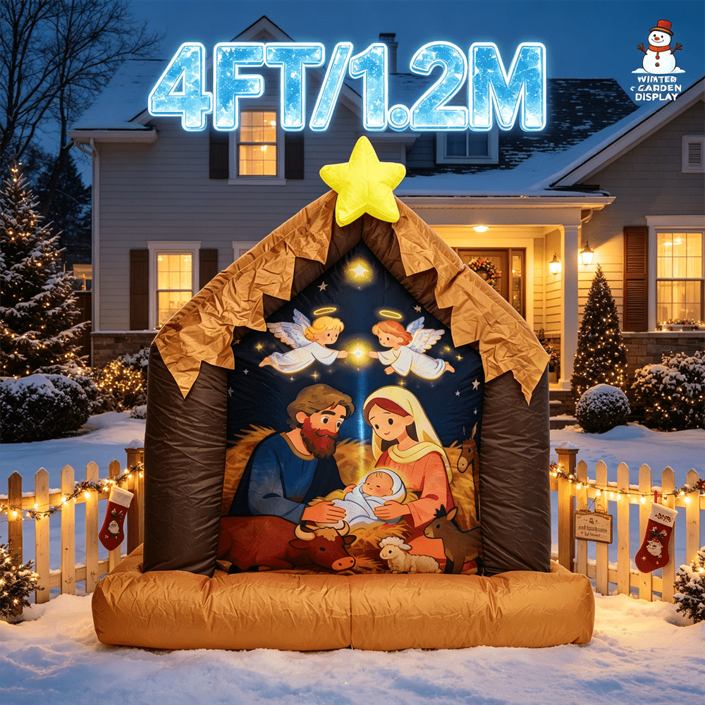 4FT Christmas Inflatable Toy L - Xmas Outdoor Lighting Decorations 评论和价格