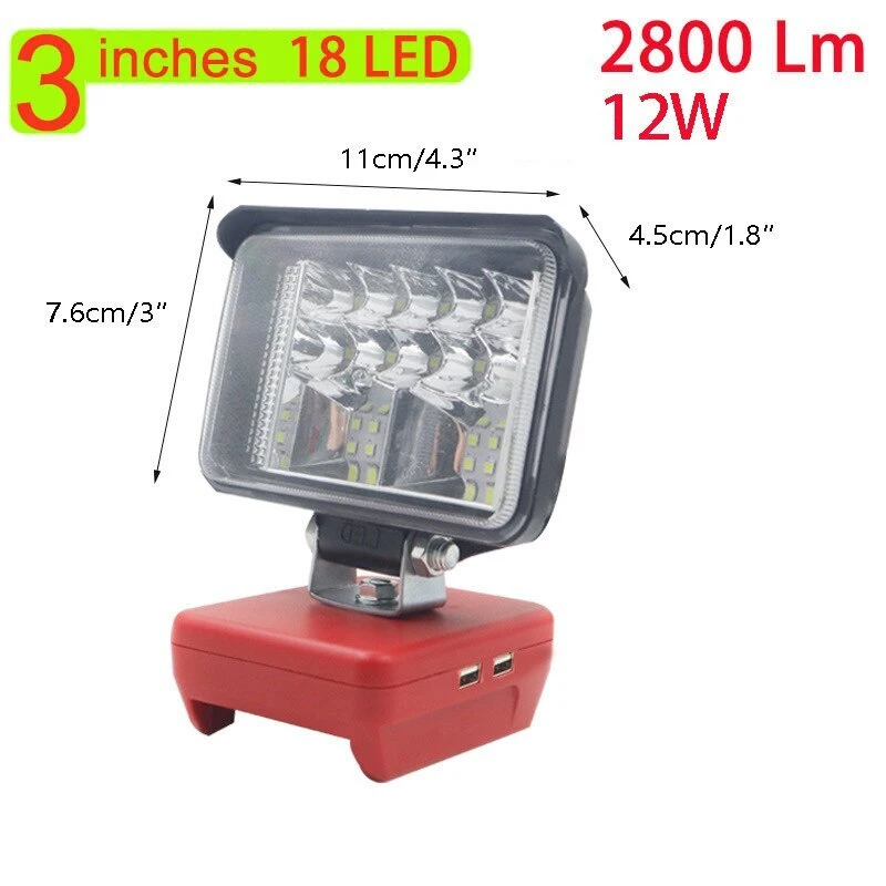 ZWINCKY 12W LED Work Light For - Outdoor Lighting Milwaukee 评论和价格