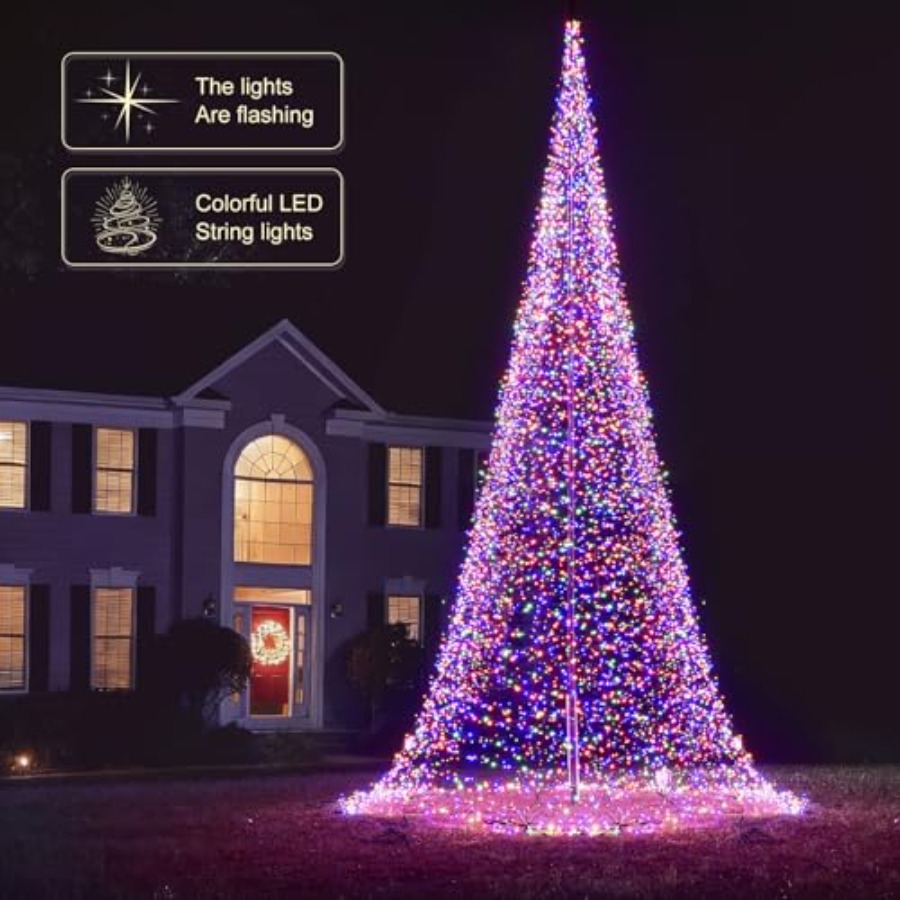 Outdoor Flagpole LED Christmas - Outdoor Lighting Install 评论和价格