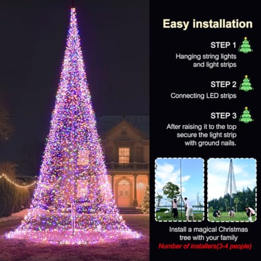 Outdoor Flagpole LED Christmas - Outdoor Lighting Install 评论和价格