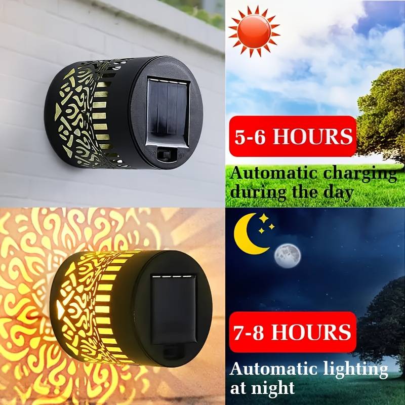 2-Pack Solar Garden Lights IP6 - Outdoor Lighting Driveway 评论和价格